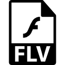 símbolo de formato de archivo flv 