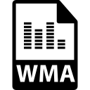 símbolo de formato de archivo wma 