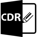 symbole de format de fichier cdr icon