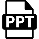 Символ формата файла бизнес-презентации ppt иконка
