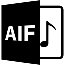 symbole de format de fichier aif 