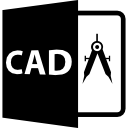 symbole de format de fichier cad icon