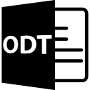 símbolo de formato de arquivo odt 