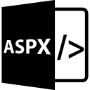 símbolo de formato de archivo aspx 