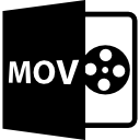 symbole de format de fichier mov icon