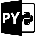 símbolo de formato de archivo py 