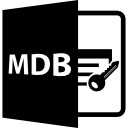 símbolo de formato de archivo mdb 