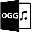 símbolo de formato de archivo de audio ogg 