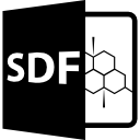 símbolo de formato de archivo sdf 