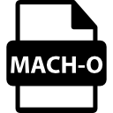 symbole de variante de format de fichier mach o Icône