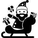 papá noel en su trineo icon