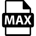 extension de format de fichier max Icône