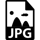 JPG image file format icon