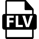 símbolo de formato de archivo flv 