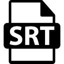 symbole de format de fichier srt Icône