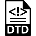 extensión de formato de archivo dtd 