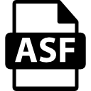 símbolo de formato de archivo asf 