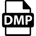 símbolo de formato de archivo dmp 