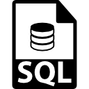 símbolo de formato de archivo sql 