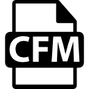 símbolo de formato de archivo cfm 