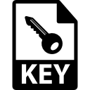 KEY file format variant icon