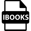 symbole de format de fichier ibooks Icône