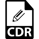 CDR file format symbol icon
