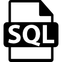 symbole de fichier sql Icône
