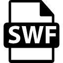 símbolo de formato de archivo swf 