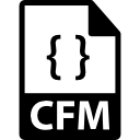 símbolo de formato de archivo cfm 