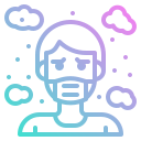 la contaminación del aire icon