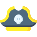 sombrero pirata icon