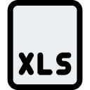 formato de archivo xls icon