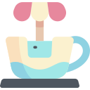 taza de té giratoria 