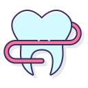 Dental floss icon