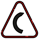 curva derecha icon