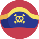 sombrero pirata icon