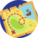 mapa del tesoro icon