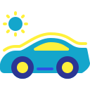 coche solar icon