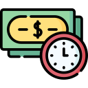 el tiempo es dinero icon