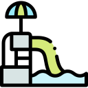 waterglijbaan icoon