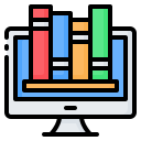 bibliothèque en ligne icon