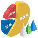 gráfico circular icon