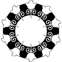 flor de desenho circular 