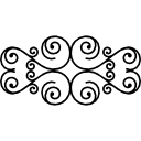 diseño floral de espirales 