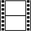 tira de película par de fotogramas 