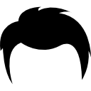 forma de pelo corto masculino icon