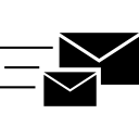 par de sobres de correo icon