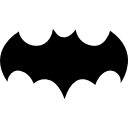 morcego preto com asas abertas 