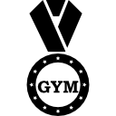 collar de medalla de gimnasio 